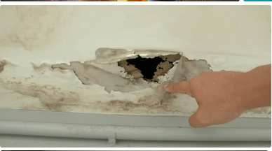 خزان المياه تسريب